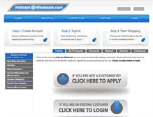 Tablet Screenshot of hubcapswholesale.com